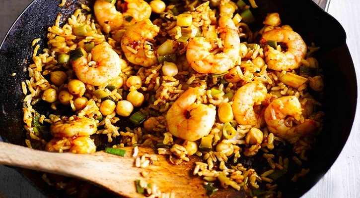 10-minute Moroccan Prawn Rice Bowl