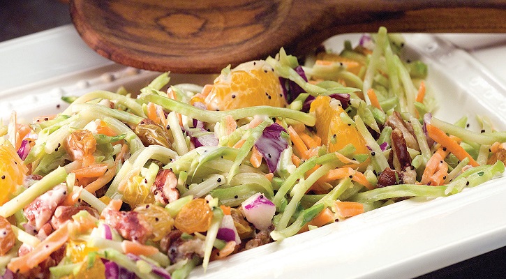 Crunchy Rainbow Broccoli Slaw