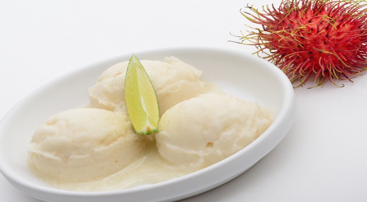 Rambutan And Lime Sorbet 