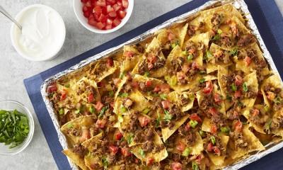 Easy Enchilada Beef Nachos