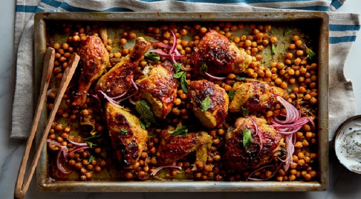 Sheet Pan Chickpea Chicken