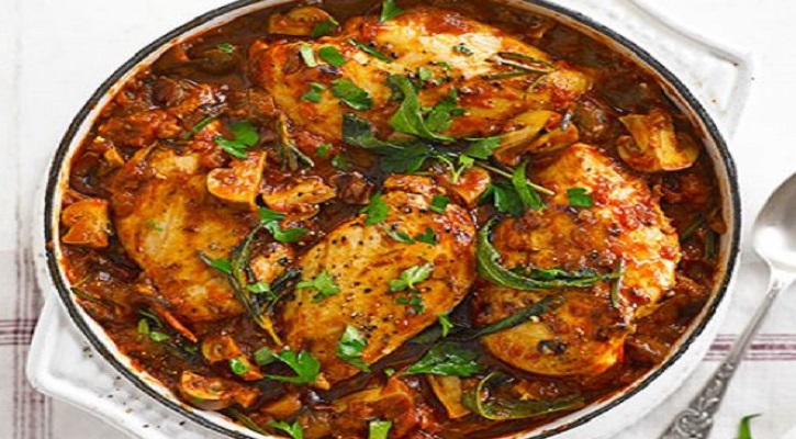 Lighter Chicken Cacciatore