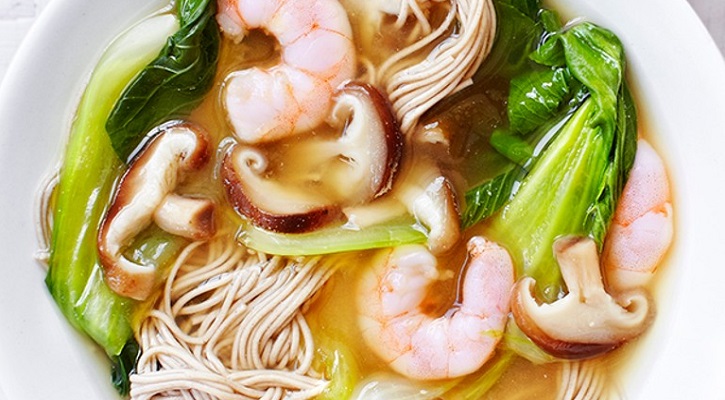 Prawn and Mushroom Miso Soup