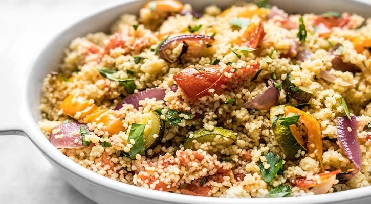 Roasted veg & couscous salad