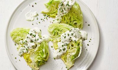 Wedge Salad With Creamy Herb Dressing