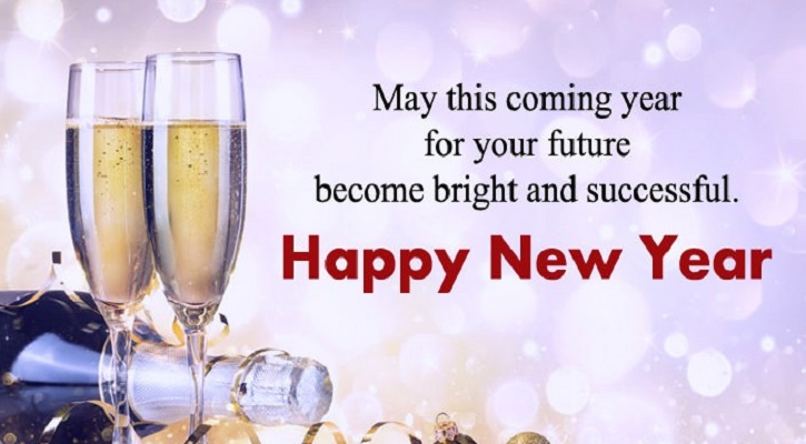 Happy New Year wishes for staff